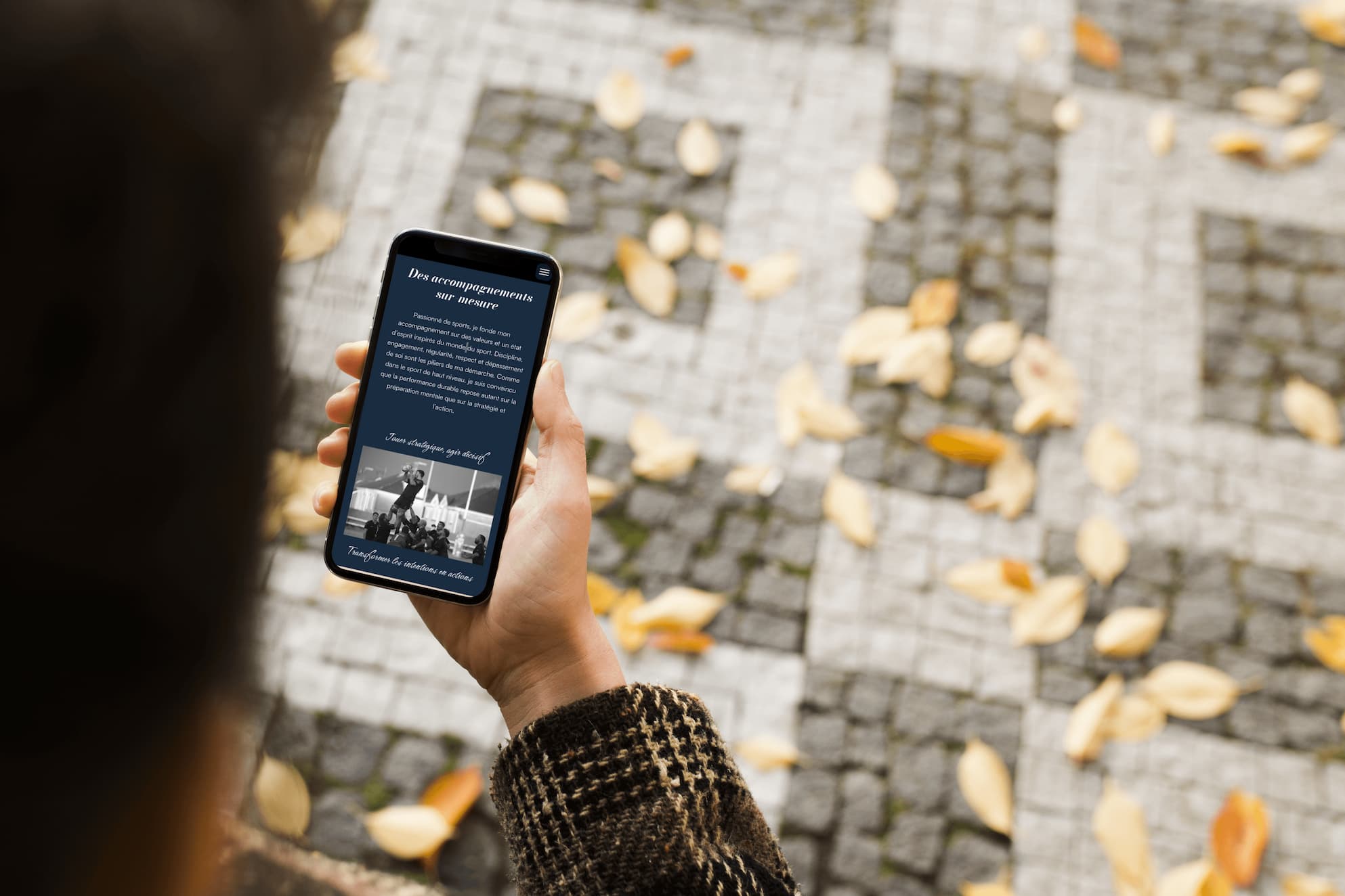 mockup site web coaching